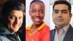 Sairaj Bahutule, Mary-Anne Musonda, and Rupen Thakkar featured in a composite image highlighting prominent figures from cricket coaching, playing, and administration.