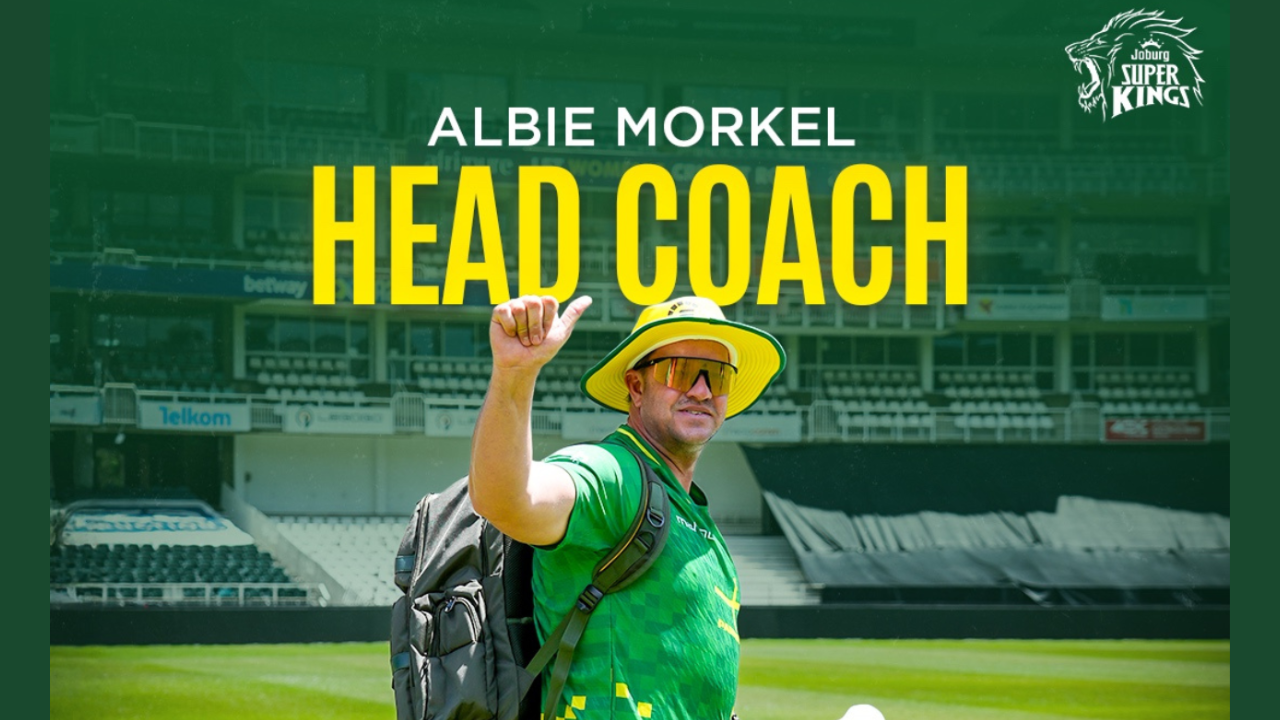 Former South Africa all-rounder Albie Morkel after being appointed as the new head coach of Joburg Super Kings ahead of the SA20 season.