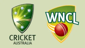 Cricket Australia and Women's National Cricket League (WNCL) logos displayed side by side on a light background.