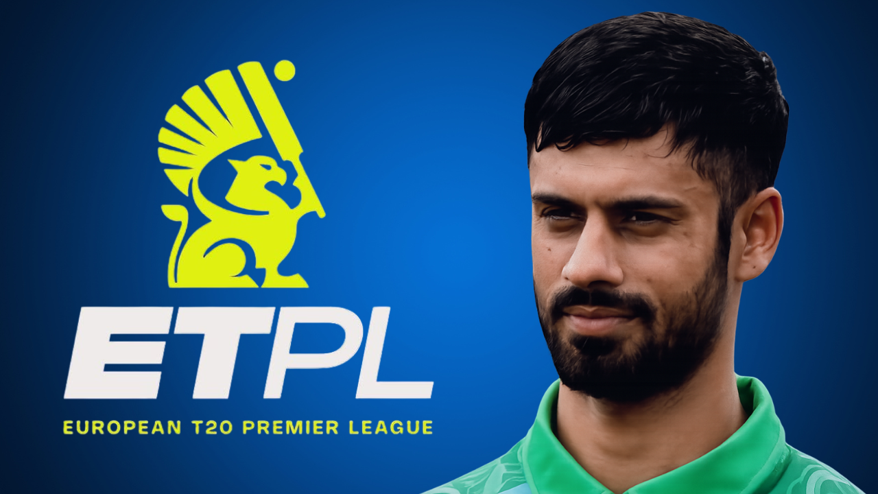 Jai Moondra alongside the European T20 Premier League (ETPL) logo, representing the league's leadership and franchise T20 cricket initiative.