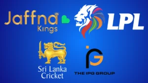 Logos of the Lanka Premier League (LPL), Jaffna Kings, Sri Lanka Cricket (SLC) and The IPG Group, highlighting key organizations associated with Sri Lanka's franchise T20 cricket competition.