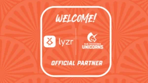 Lyzr announces its official partnership with the San Francisco Unicorns, highlighting the AI company's collaboration with the Major League Cricket franchise.