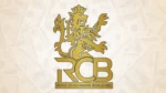 Royal Challengers Bengaluru (RCB) logo displayed against a background of US dollar banknotes, symbolizing the franchise's financial value, brand worth, or commercial success in cricket.