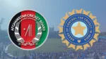 Arun Jaitley Stadium featuring Afghanistan Cricket Board (ACB) and BCCI logos.