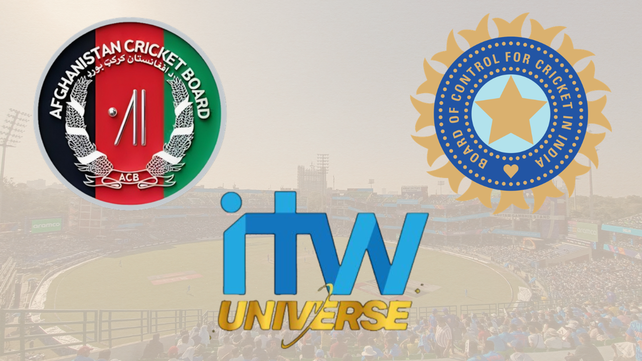 Arun Jaitley Stadium with Afghanistan Cricket Board and BCCI logos
