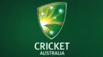 Cricket Australia logo on a dark green background
