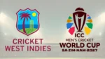 Cricket West Indies and ICC Men’s Cricket World Cup 2027 logos