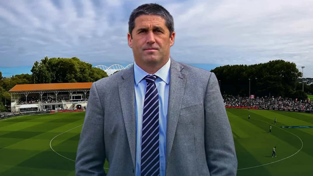 David Hunter, newly appointed Chief Executive of Otago Cricket, pictured at a cricket ground.