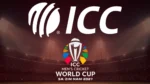 International Cricket Council (ICC) logo alongside the ICC Men's Cricket World Cup 2027 logo, highlighting the global cricket tournament.