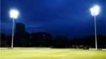 Junction Oval cricket ground under floodlights ahead of BBL 16.