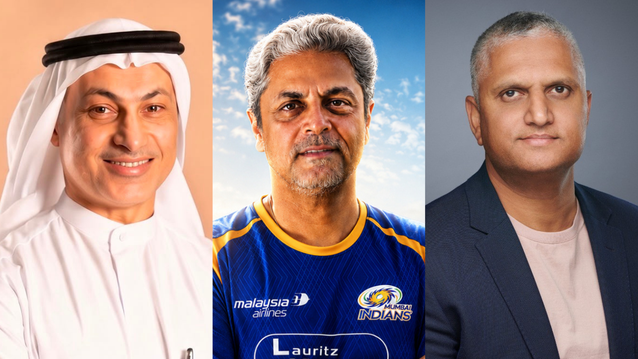 Khalid Al Zarouni, Zubin Bharucha and Vijay Kesha pictured together.