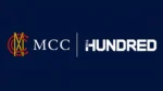 MCC and The Hundred cricket logos displayed together on a dark blue background.