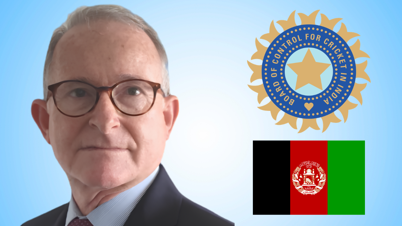 Richard Bennett alongside the BCCI logo and Afghanistan flag.