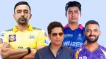 Robin Uthappa, Vaibhav Sooryavanshi, Ajinkya Rahane, and Sachin Tendulkar featured in a montage highlighting Indian cricket personalities across the IPL and domestic cricket.