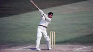 Sir Garfield Sobers batting during a cricket match