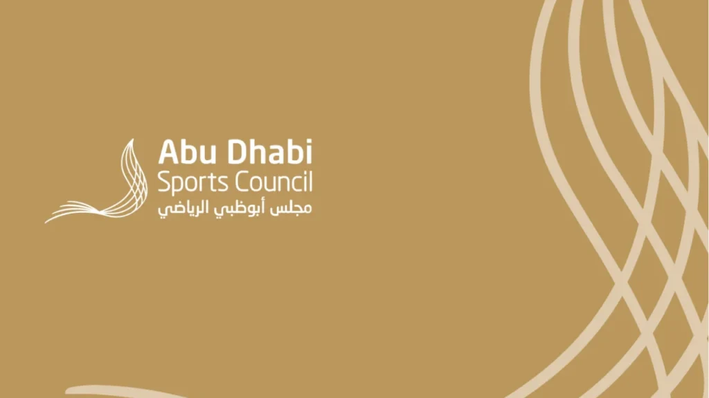 Abu Dhabi Sports Council logo in English and Arabic