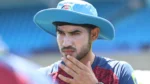 Afghanistan cricketer Mohammad Ishaq during a training session