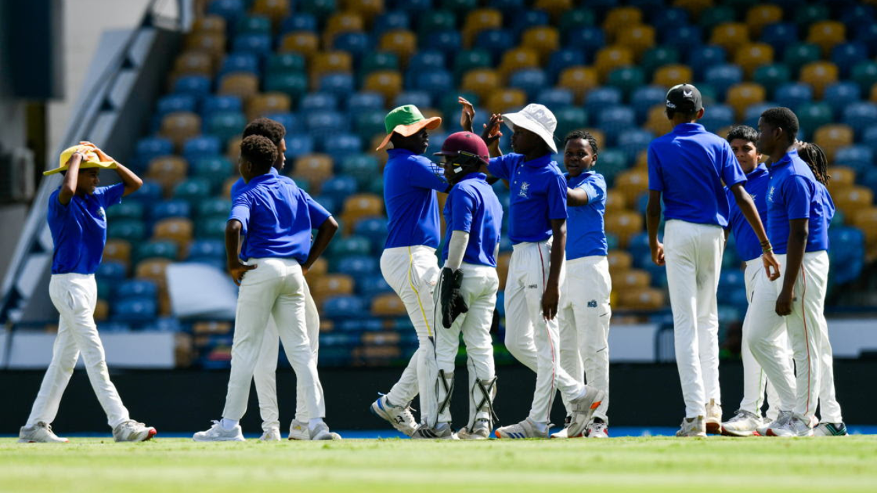 CPL Next Gen group of young cricketers gathered on the cricket field