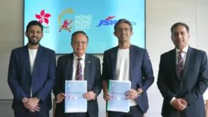 Cricket Hong Kong, China and JSW Sports representatives announce exclusive commercial partnership for Hong Kong Sixes