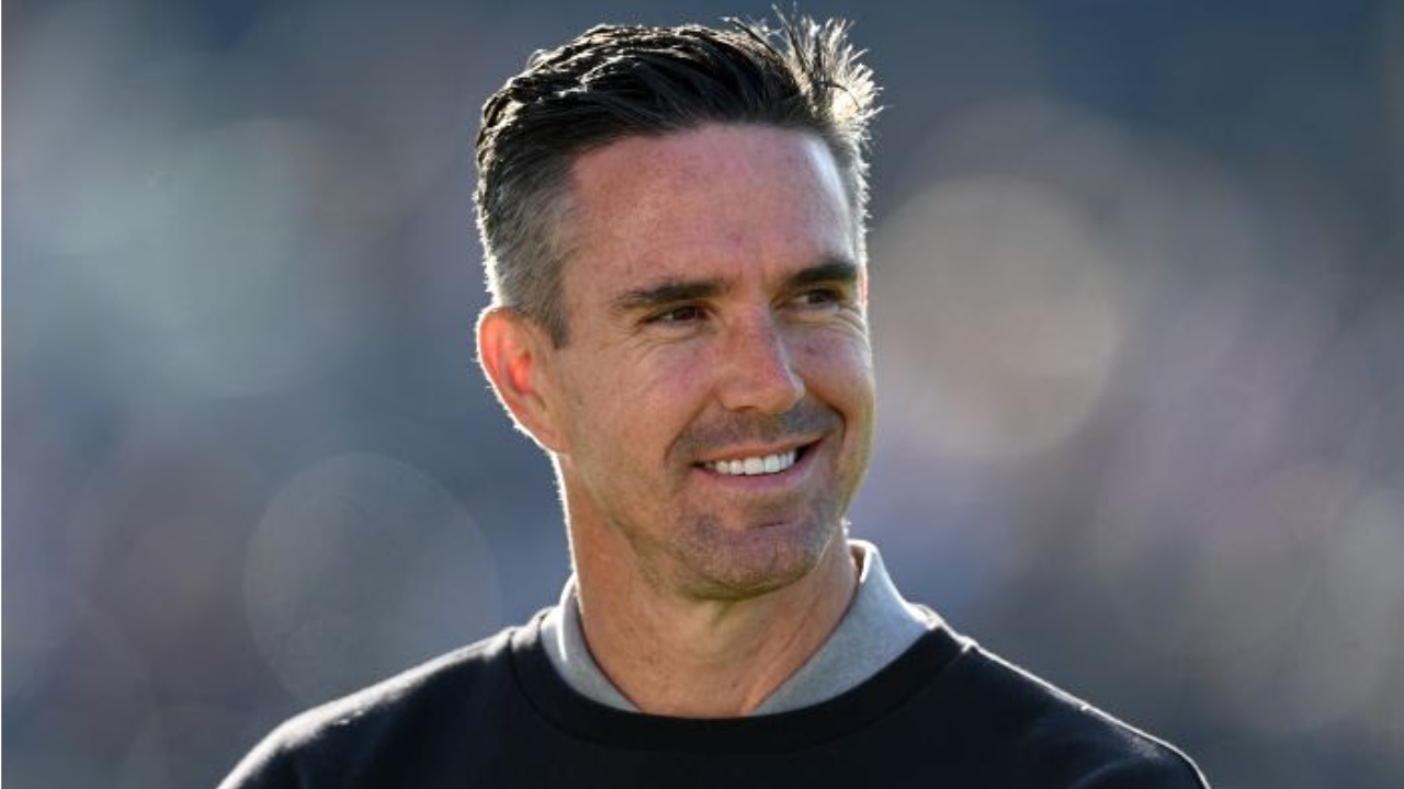 Kevin Pietersen smiling in a close-up portrait