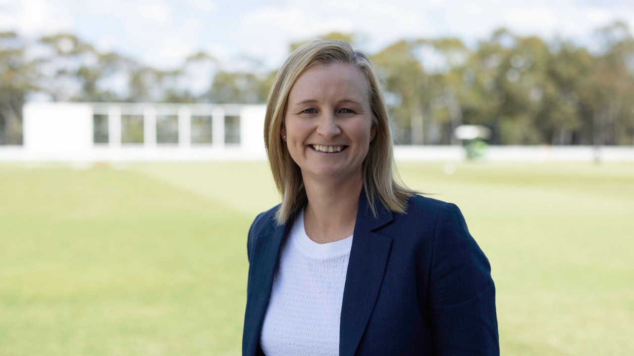 Leah Poulton pictured at a cricket ground