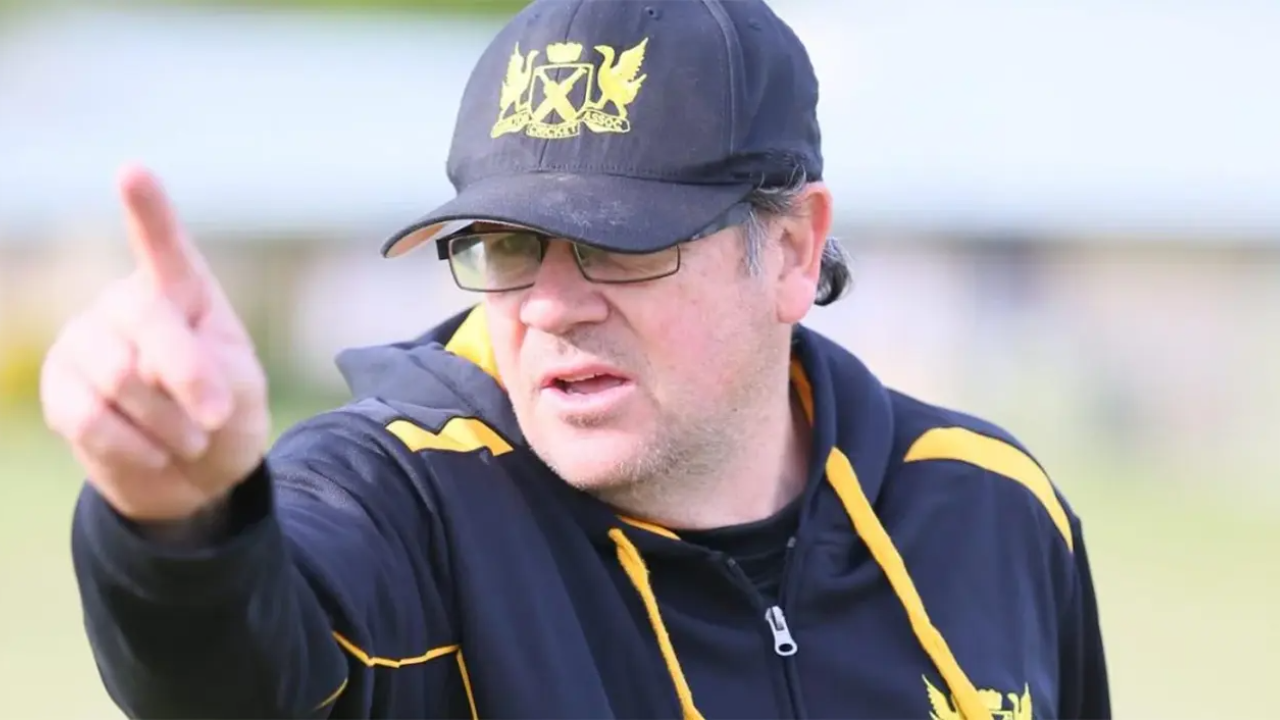 Mark Coles, head coach of the Zimbabwe Senior Women’s National Cricket Team, during a training session