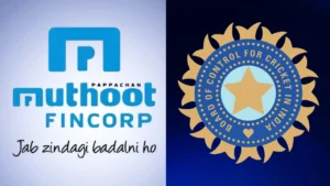 Muthoot Fincorp and BCCI logos