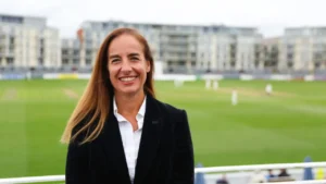 Natasha McKenzie at a cricket ground