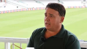 Neil Carter during an interview with the Cricketers’ Trust