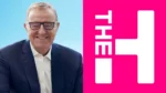 Richard Thompson alongside The Hundred cricket logo