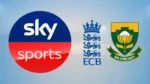 Sky Sports, England and Wales Cricket Board and Cricket South Africa logos