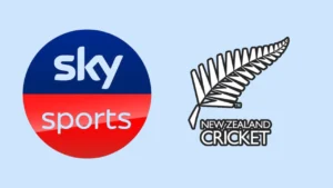 Sky Sports and New Zealand Cricket logos displayed side by side