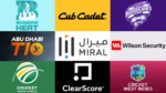 Collage featuring Brisbane Heat, Hobart Hurricanes, Abu Dhabi T10, Cricket South Africa and Cricket West Indies logos alongside sponsors Cub Cadet, Miral, Wilson Security and ClearScore.