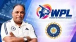 BCCI Secretary Devajit Saikia pictured alongside the Board of Control for Cricket in India (BCCI) and Women's Premier League (WPL) logos.