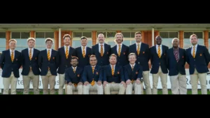 MCC 13-member men's cricket squad poses for a team photograph at Lord's Cricket Ground before departing for their tour of Botswana.
