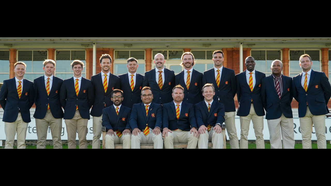 MCC 13-member men's cricket squad poses for a team photograph at Lord's Cricket Ground before departing for their tour of Botswana.