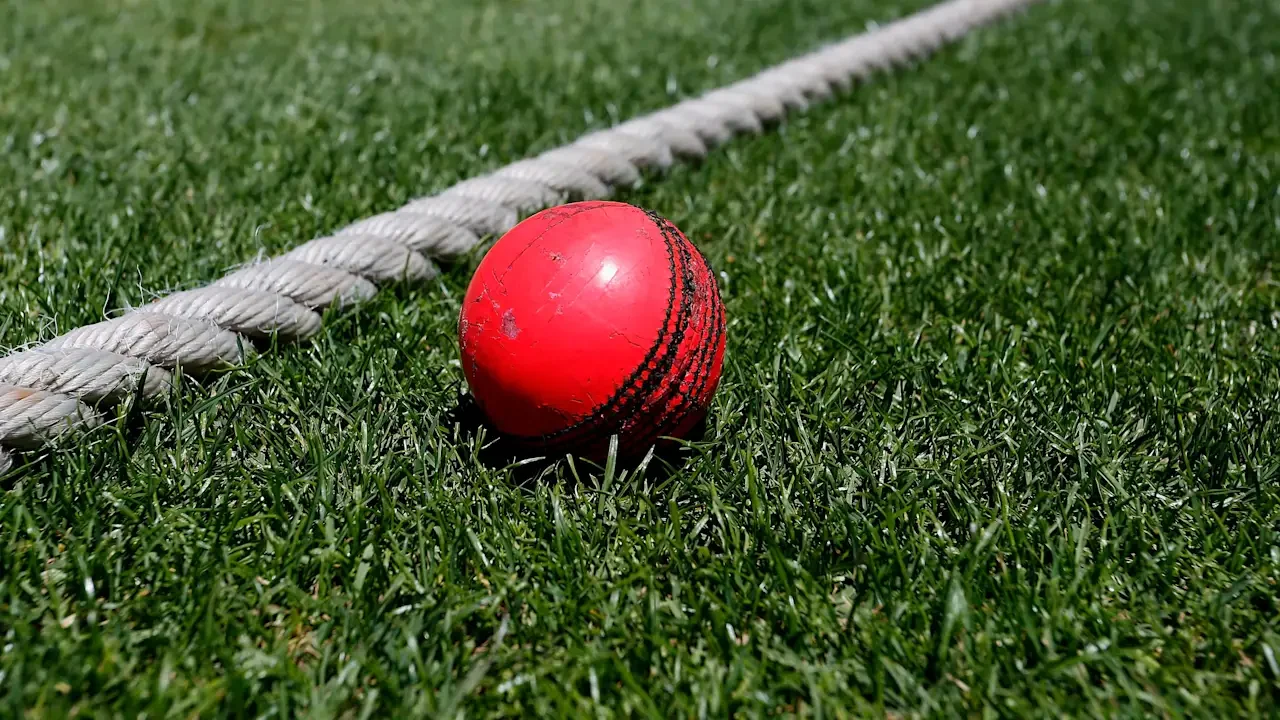 Pink cricket ball at North Sydney Oval before day four of the Australia vs England Women's Test match