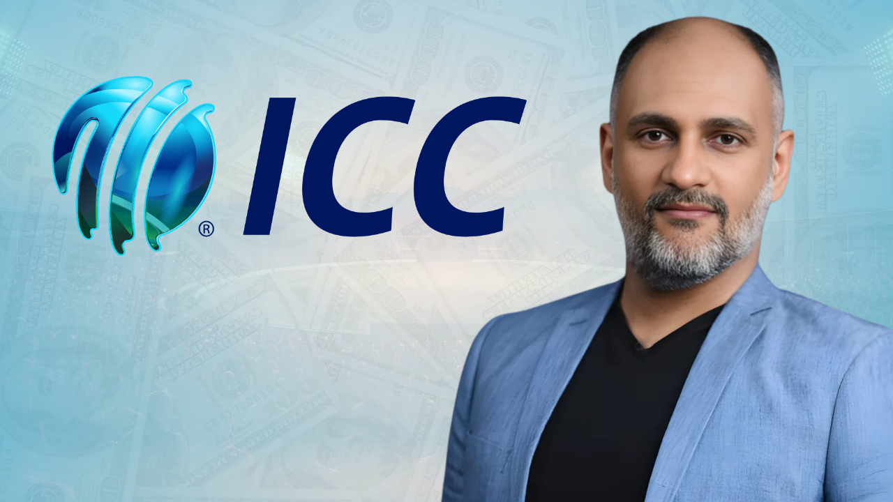 Sanjog Gupta with ICC logo